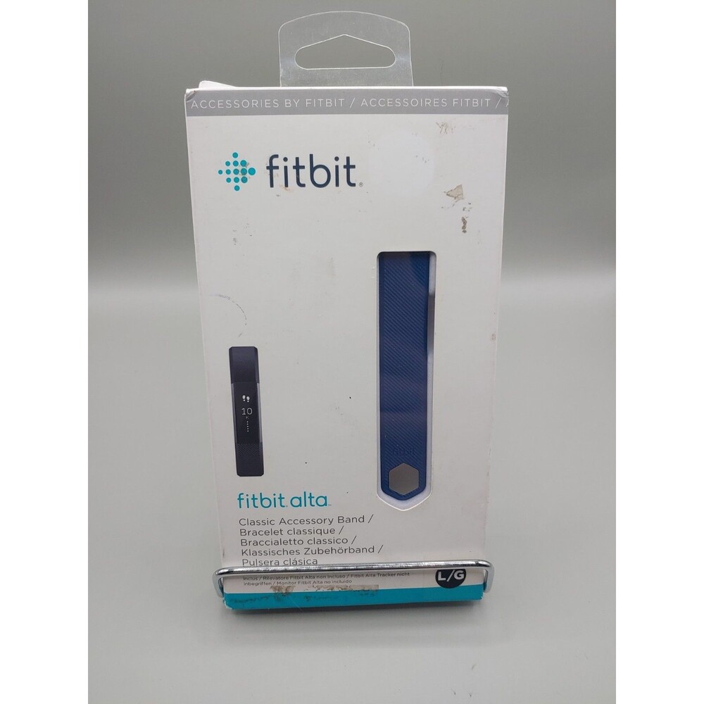 Fitbit FB158ABBUL Alta Classic Band Blue Size Large